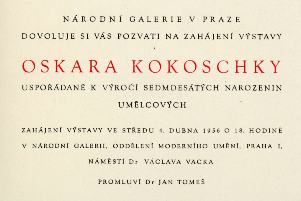 Oskar Kokoschka, k&nbsp;70. narozeninám